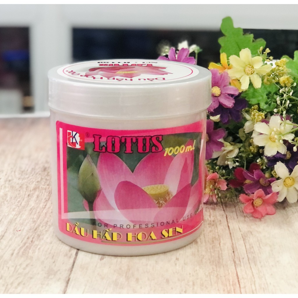 Dầu hấp dưỡng tóc hoa sen Lotus 1000ml