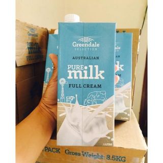Sữa Tươi Tiệt Trùng Nguyên Kem Úc Greendale hộp 1l