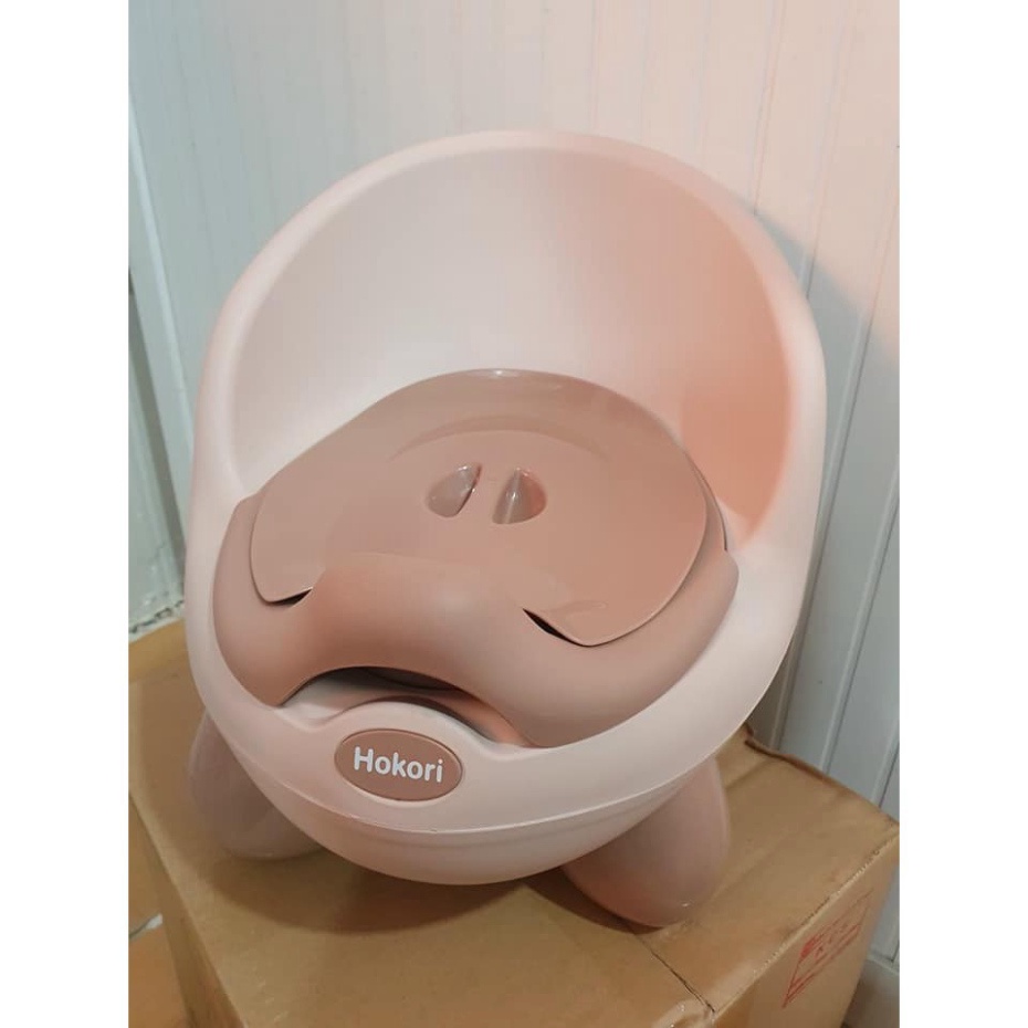 bô vệ sinh cho bé hokori hàng cao cấp, bô gấu cho bé nhựa Việt Nhật 5458