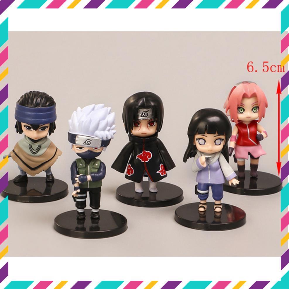 Mô Hình Naruto ChiBi Siêu Đẹp, Bộ 4 Mẫu Naruto ChiBi Thế Hệ Mới - Cao 6,5cm