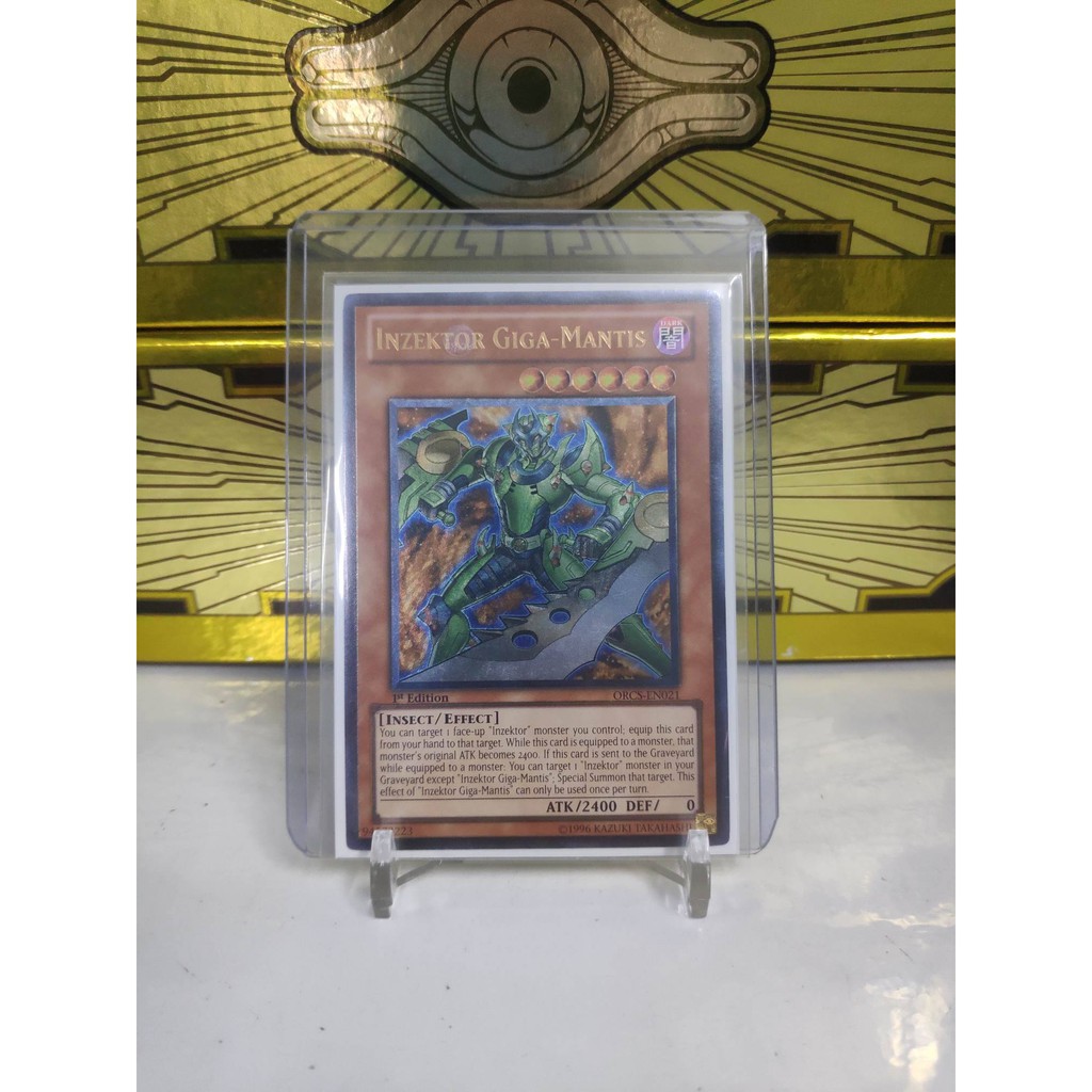 [ Dưa Hấu Yugioh ] Lá bài thẻ bài Inzektor Giga-Mantis - Ultimate Rare 1st Edition - Tặng bọc bài nhựa bảo quản