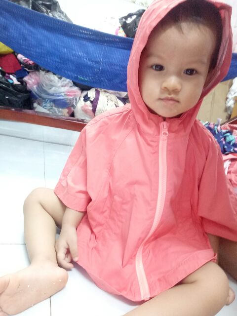 Áo gió kiêm áo mưa 2 trong 1 Zara bé gái