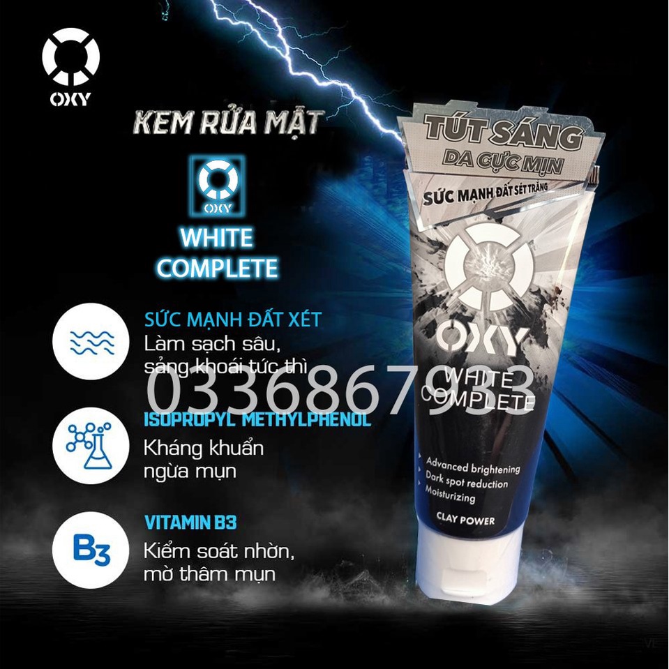 SỮA RỬA MẶT OXY TÍP LỚN 100g GIÚP DA SẠCH MỤN HẾT THÂM NGĂN NGỪA VI KHUẨN