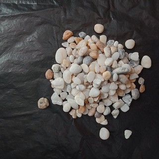 Sỏi Size trung 300g ( cỡ hạt bắp) trang trí sân vườn, rải trên bề mặt chậu cây để bàn, chậu cây nội thất