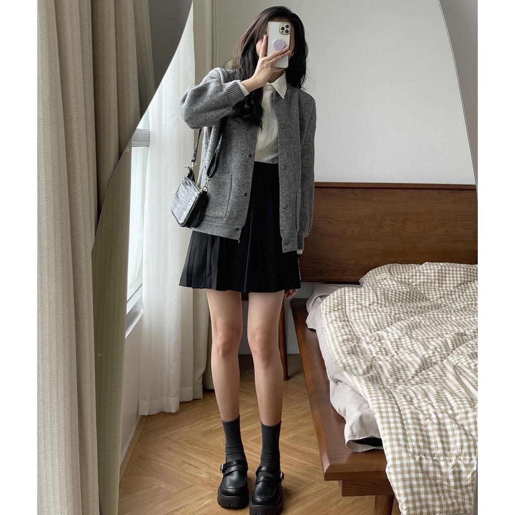 [Mã 2611THTRANG100K hoàn 10% xu đơn 99K] Cardigan len mịn khuy màu 6992 | BigBuy360 - bigbuy360.vn