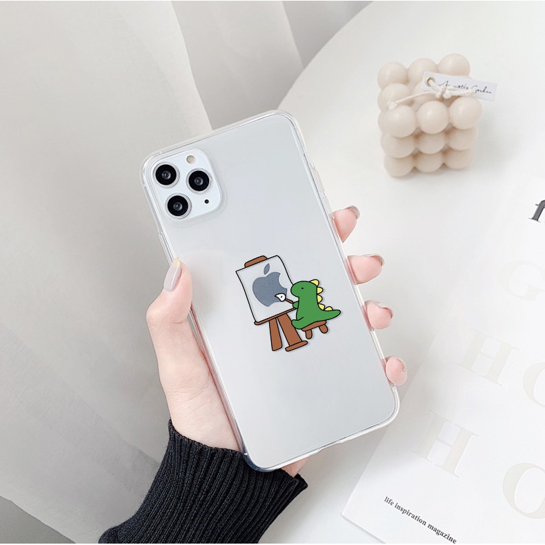 Ốp lưng iphone Khủng long xanh viền trong chống ố 5/5s/6/6plus/6s/6splus/7/7plus/8/8plus/x/xs/11/12/pro/max/plus/promax | BigBuy360 - bigbuy360.vn
