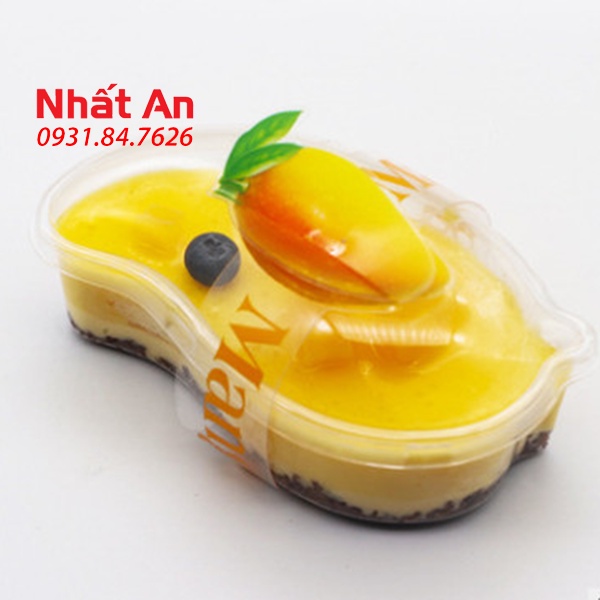 Hộp nhựa trong hình quả xoài XY588 - Set 10 hộp