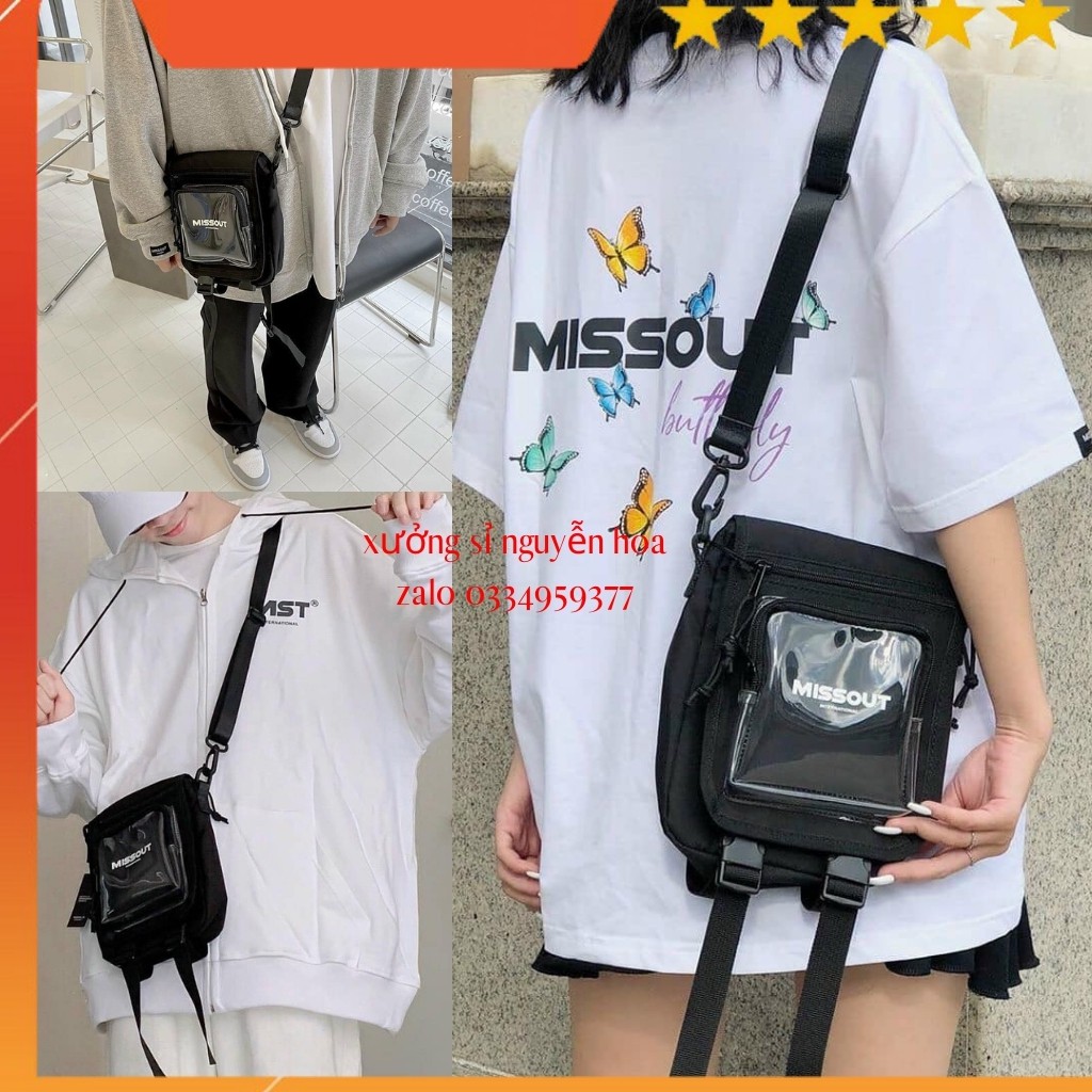 [Mã FAMAYWA2 giảm 10K đơn 50K] Túi đeo chéo nam/nữ MISSOUT basic cực đẹp xưởng sỉ nguyễn hoa
