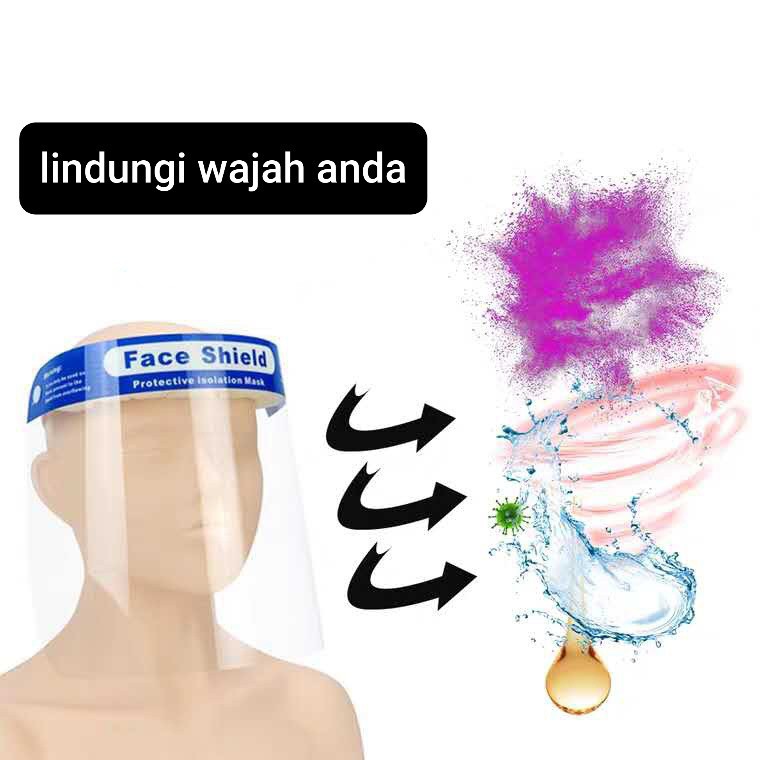 Miếng Chắn Chống Giọt Bắn Face Shield - Mặt Nạ Che Mặt Trong Suốt Chống Văng Nước Và Bụi Bẩn - Mặt Nạ Bảo Vệ Chống Dịch