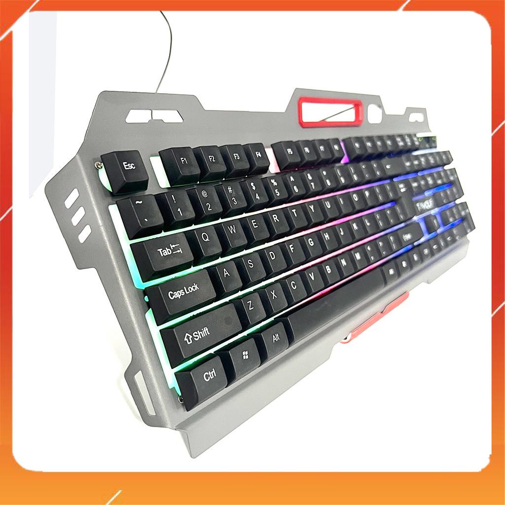 Bàn phím Có Dây Chơi Game T-WOLF T16 Gray LED Kết Nối USB dây 1.8m - Có chỗ để ĐT,bảo hành khi mua hàng tại shop