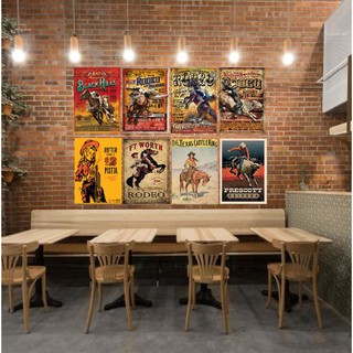 Tranh thiếc (Metal poster Decoralsub) Cao Bồi 2