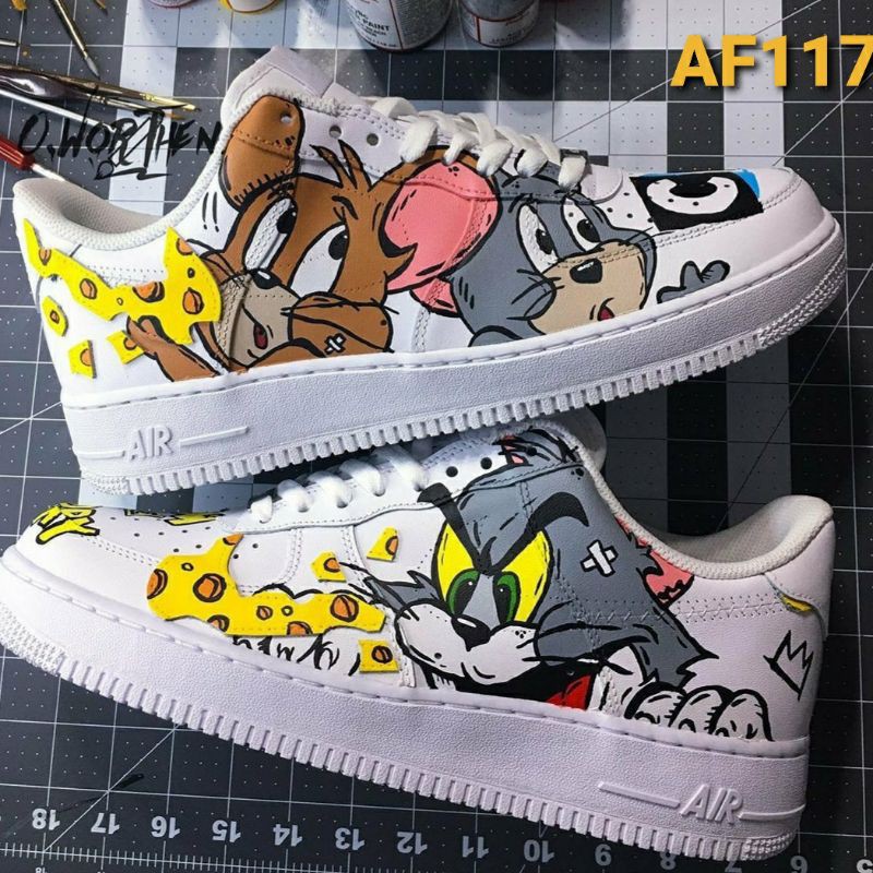 Giày Sneaker AF1 CUSTOM Tom&Jerry