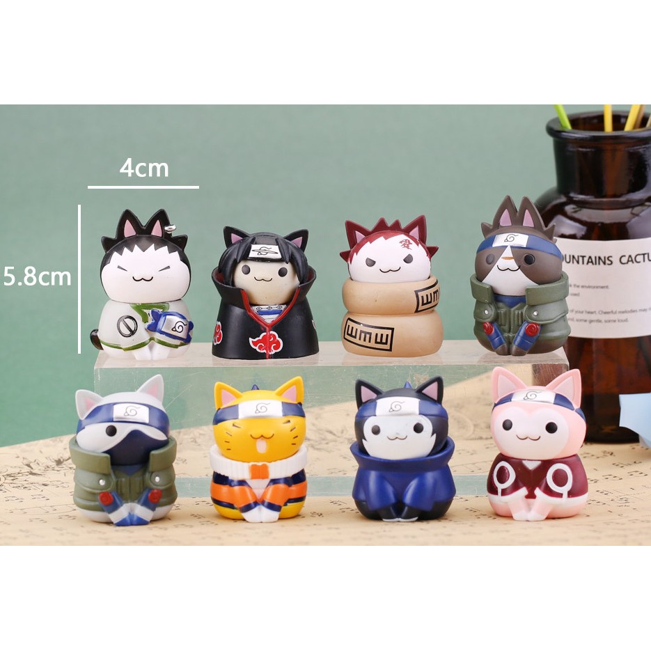 Mô hình mèo Naruto tsum tsum