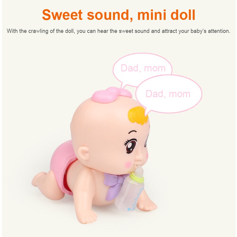 1 búp bê bò sữa có đèn và nhạc cho bé