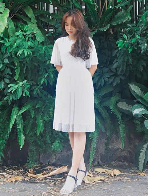 Váy trắng dự tiệc_ váy ren thiết kế | BigBuy360 - bigbuy360.vn