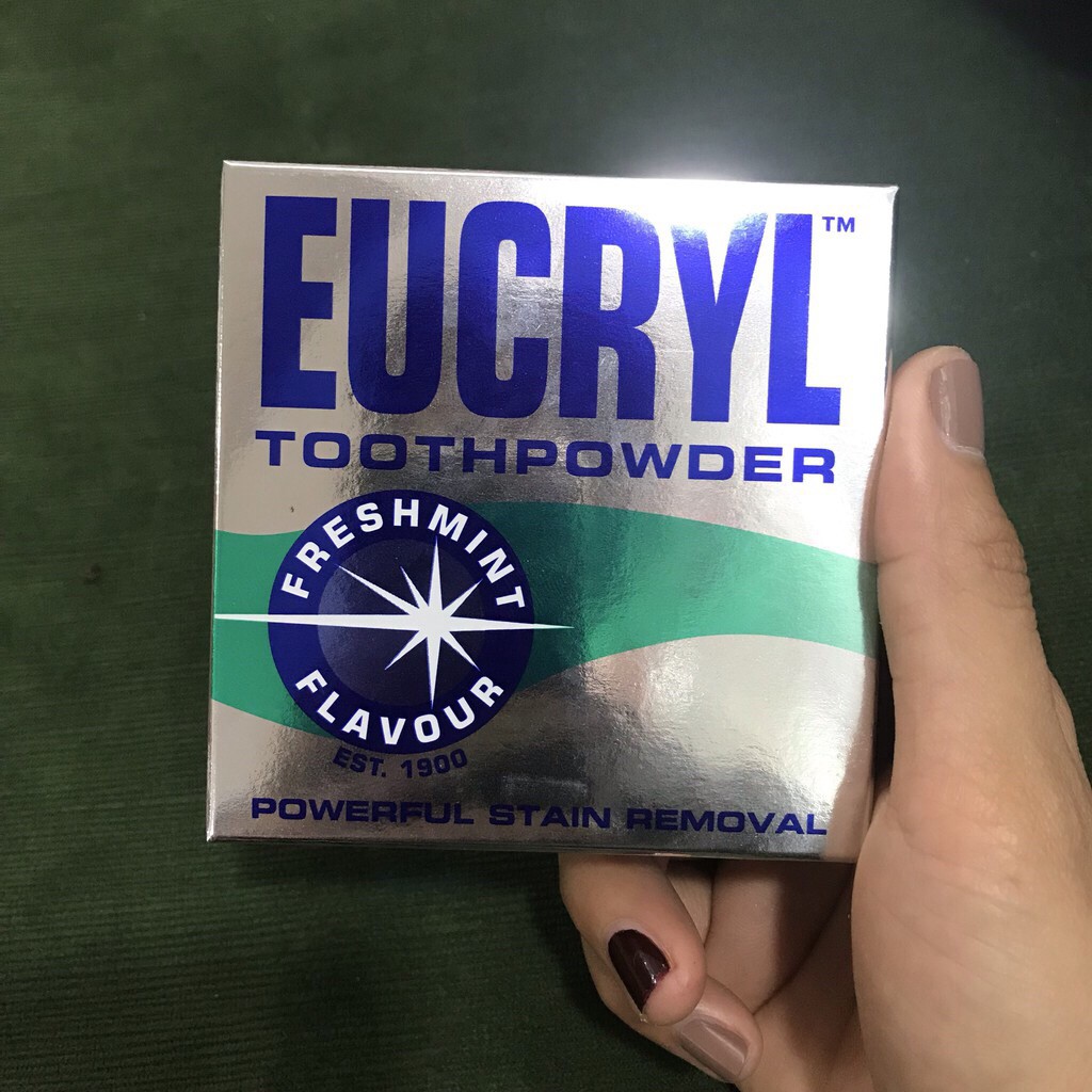 Bột tẩy trắng răng Eucryl 50g (Chính hãng)