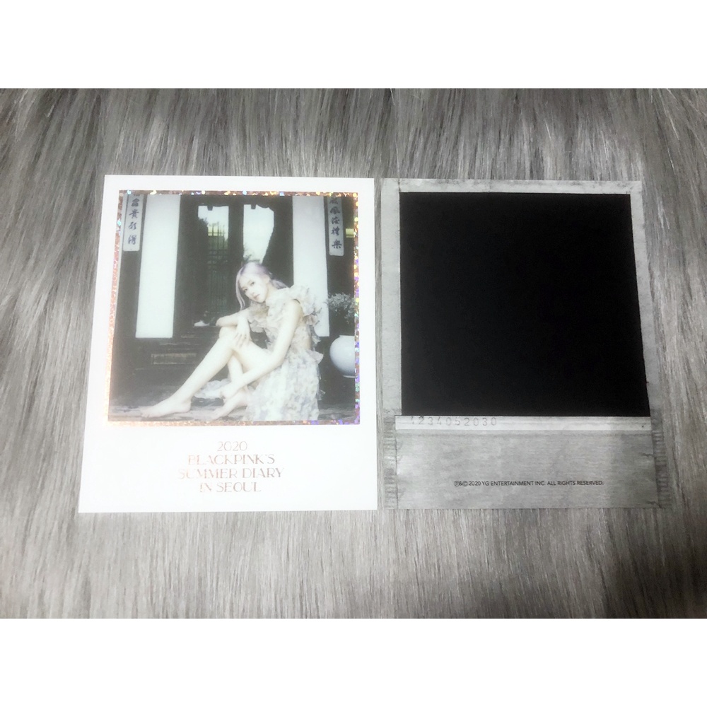 Card ảnh polaroid BLACKPINK ROSÉ từ bộ Summer Diary 2020