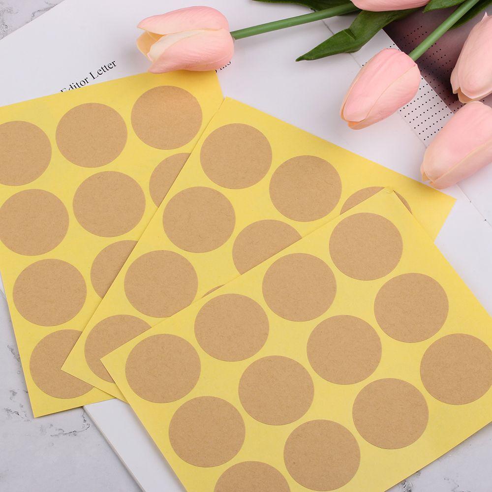 Set 120 Nhãn Dán Trang Trí Bánh Kẹo Bằng Giấy Kraft