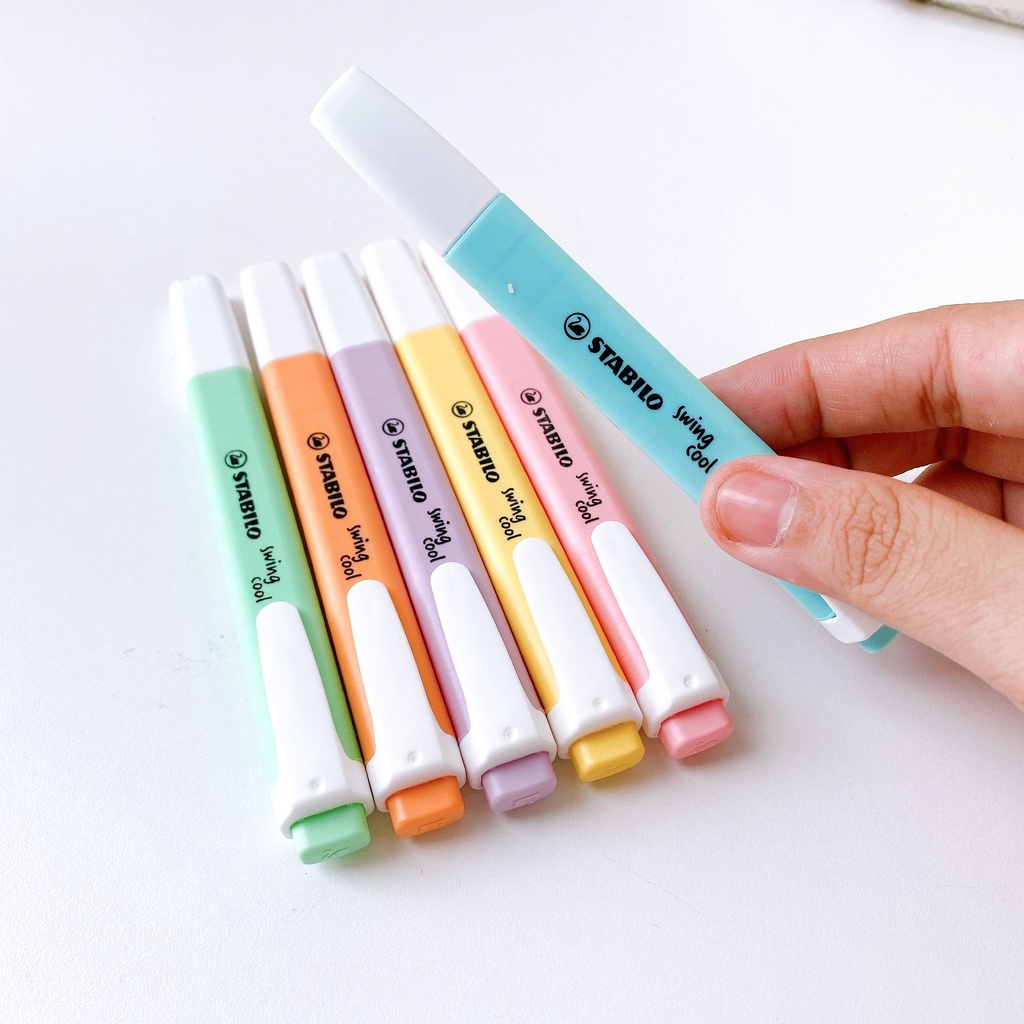 [Chính hãng] [Cây Lẻ] Bút dạ quang STABILO swing cool Pastel  - Bút Highlighter -  Hidari