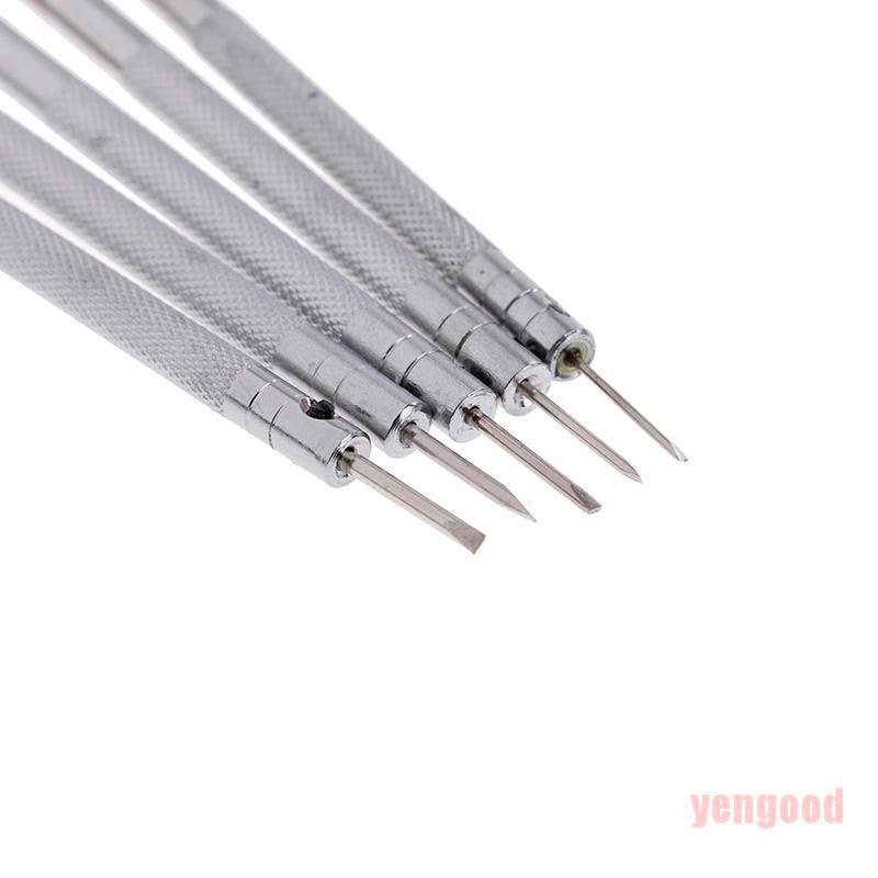 Set 5 tua vít sửa chữa đồng hồ/ trang sức với 5 đầu cắt thay thế