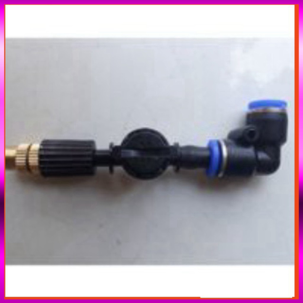 [GIÁ TỐT] 20m dây + 10 Béc phun sương 1 tia đồng,kèm chống nhỏ giọt và nối nhanh chữ Tê 8mm dùng tưới cây, tưới lan