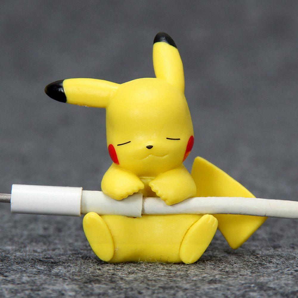 Dụng cụ bọc bảo vệ đầu dây cáp USB MMULCK thiết kế nhân vật hoạt hình Pokemon Pikachu đáng yêu cho điện thoại tai nghe