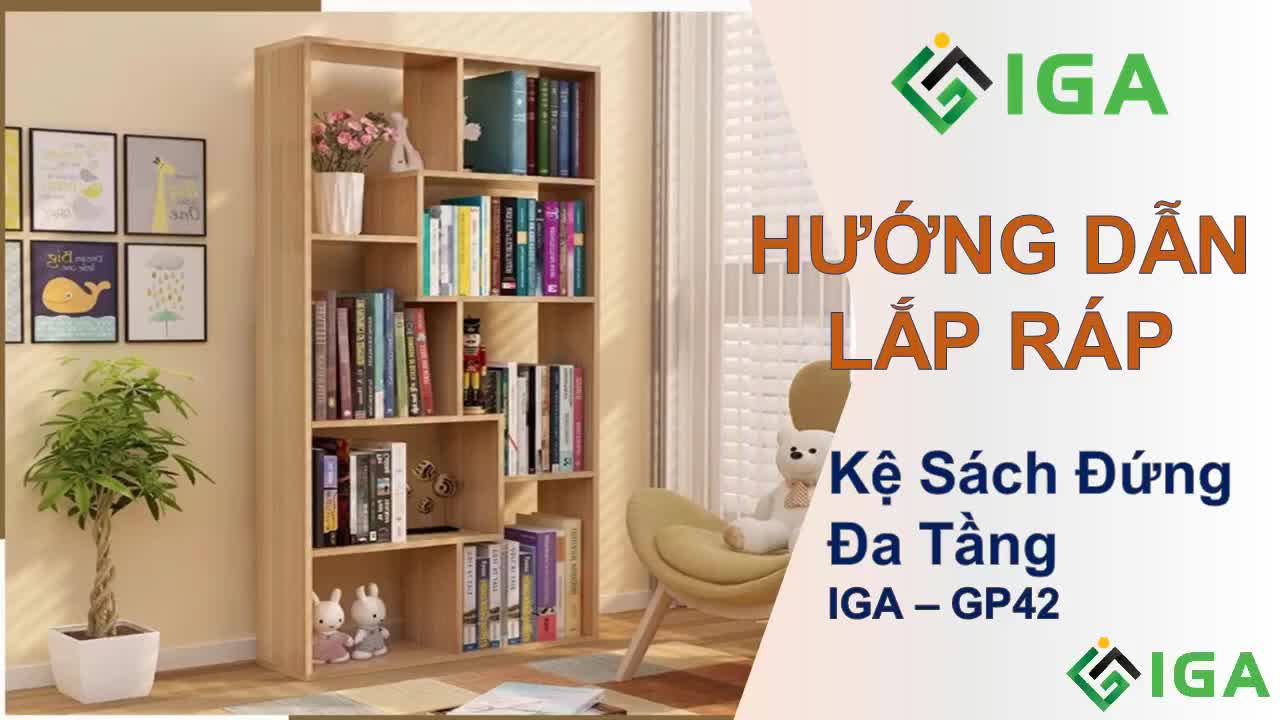 Kệ sách gỗ treo trường, để sàn SEADECOR đa tầng giá gỗ MDF phủ Melamine màu vân gỗ đa năng bền chắc | BigBuy360 - bigbuy360.vn