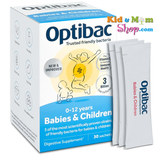 Men Optibac Hồng giảm táo bón cho bà bầu, trẻ sơ sinh