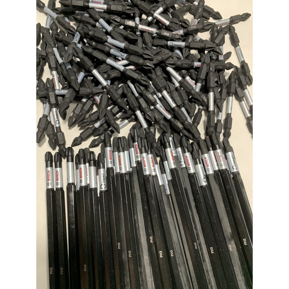 Mũi vít Bosch hai đầu PH2 - PH2 dài 110mm đuôi nhỏ chính hãng có từ