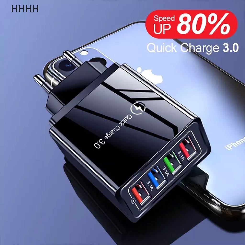 Ổ Cắm Sạc Nhanh Qc 3.0 4 Cổng USB