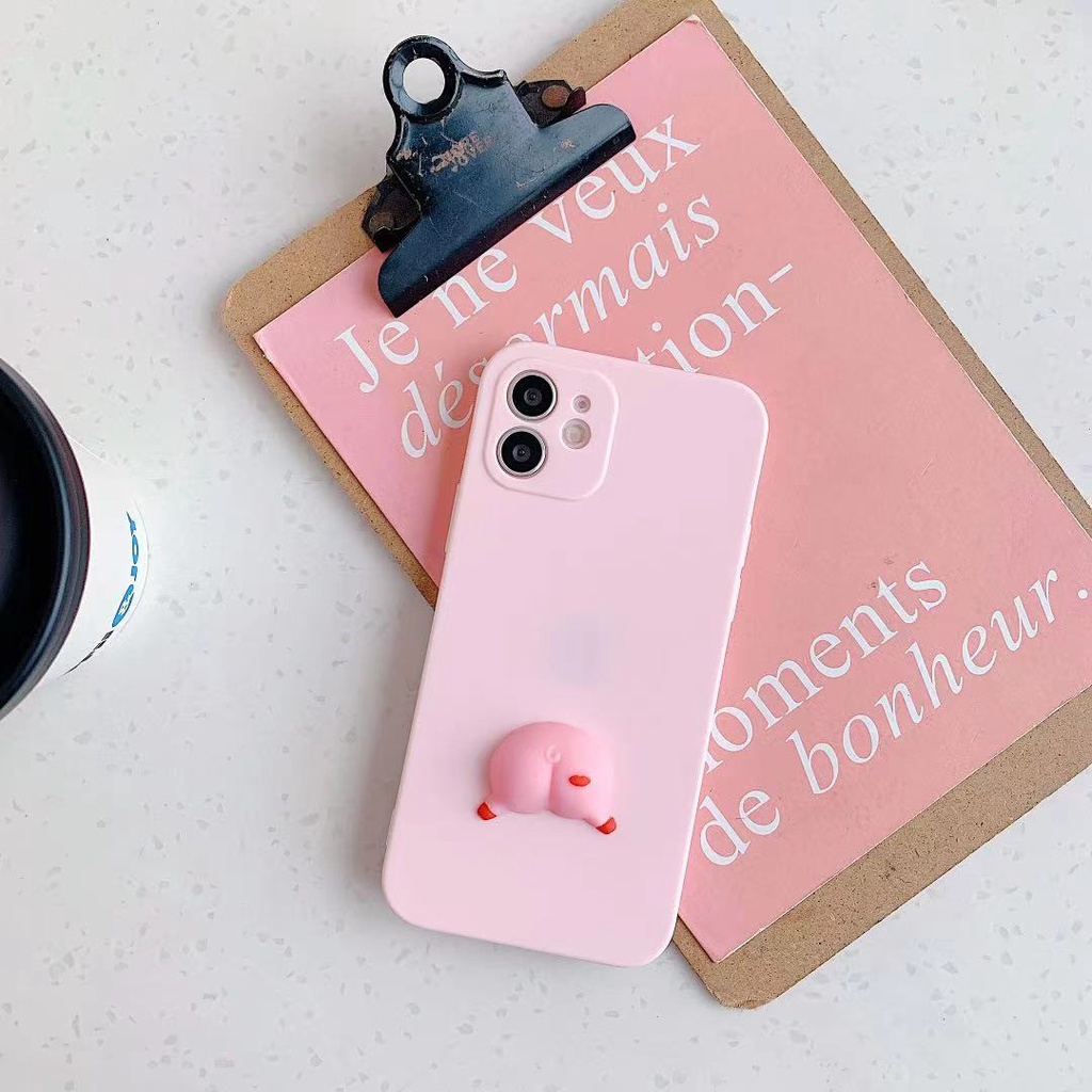 Ốp điện thoại hình mông thú 3D thích hợp cho IPHONE 5 5s 6 6s 7 8 PLUS SE 2020 12 MINI 11 PRO MAX X XR XS MAX