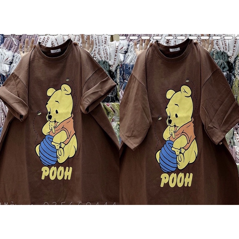 Áo phông gấu vàng ăn mật ong POOH TTA866