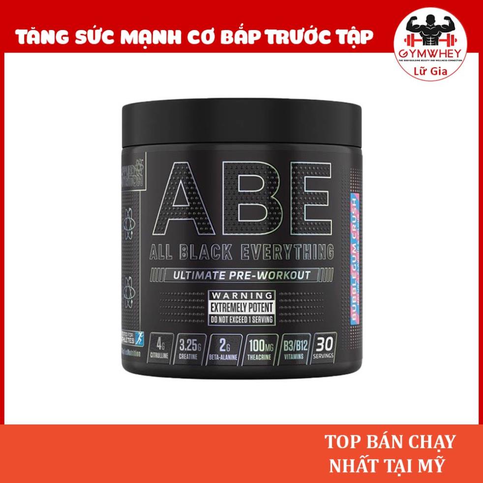 Abe Applied Nutrition ABE Hổ Trợ Tăng sức Mạnh Trong Tập Pre workout 30 lần dùng (450 Gram) - Uk