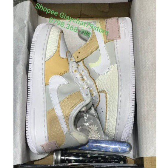 Giày Nike Air Force 1 Shadow Aura CK3172-002  Limited Hoa Cúc Women Authentic [Chính Hãng - FullBox - Full Phụ Kiện]