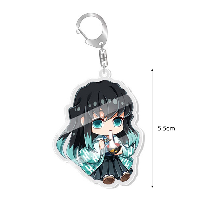 Móc Khóa Nhựa Acrylic Họa Tiết Thanh Gươm Diệt Quỷ Dễ Thương