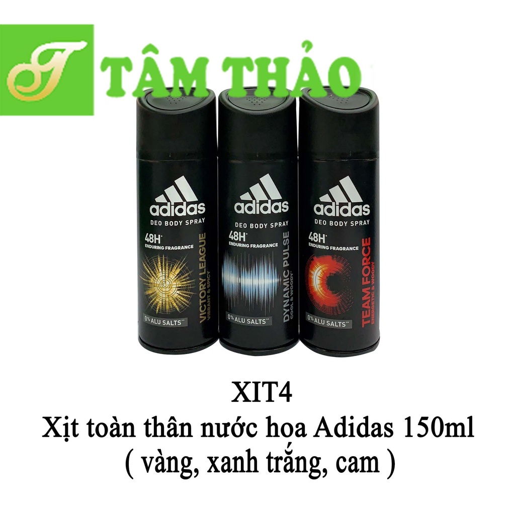 Xịt toàn thân nước hoa Adidas 150ml 3607346550922,3614226614735,3607345387321, 3607349687458