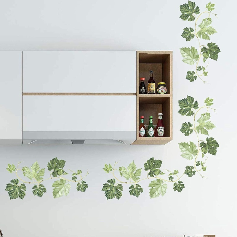 Giấy Dán Tường Bằng PVC 16*60CM Họa Tiết Dây Leo Trang Trí Nhà