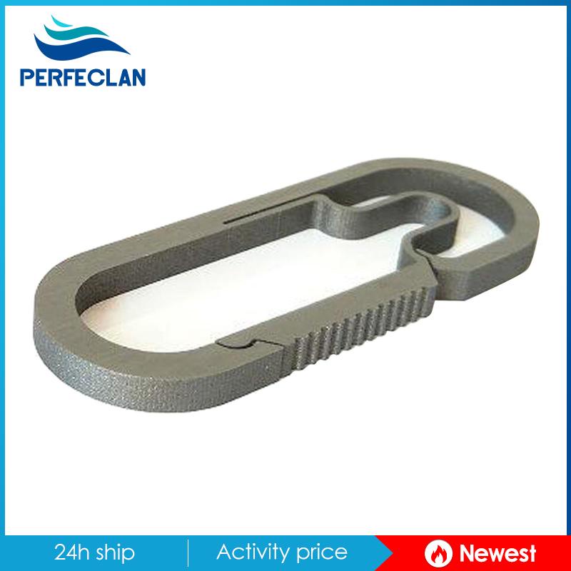 Móc Khóa Carabiner Bằng Titan Màu Bạc 7cm