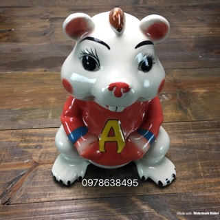 Heo đất gốm sứ Bát Tràng hình con sóc