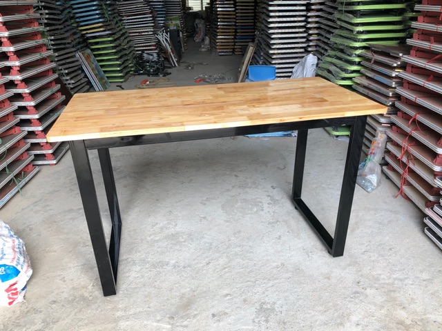 bàn ăn-bàn văn phòng gỗ cao su 60x120 | BigBuy360 - bigbuy360.vn