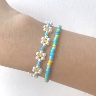 Handmade - Vòng tay hạt cườm hoa