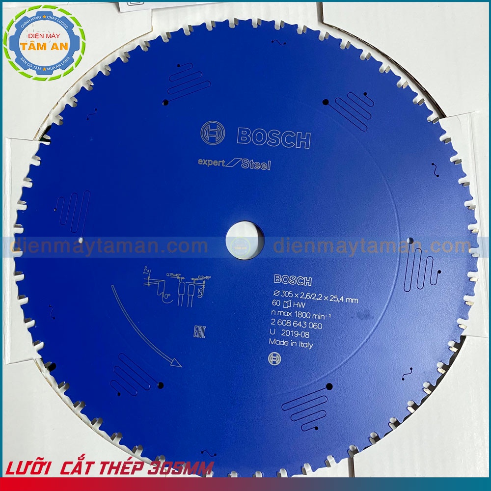 Lưỡi cắt thép hợp kim BOSCH 305MM 2608643060 | Giá đủ thuế VAT