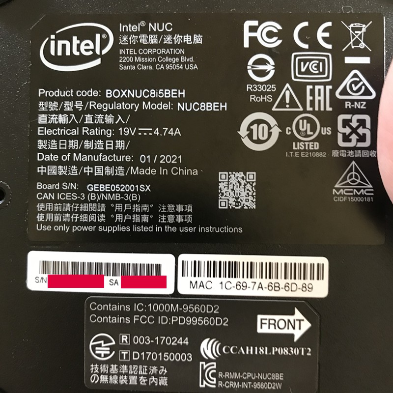 [Full Combo] Mini PC intel NUC 8i5BEH 8G 128gb nvme Win 10 pro bản quyền - BH 1 đổi 1 | BigBuy360 - bigbuy360.vn