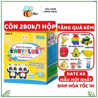 Siro ăn ngon babyplus hộp 30 gói, siro cho bé biếng ăn, táo bón