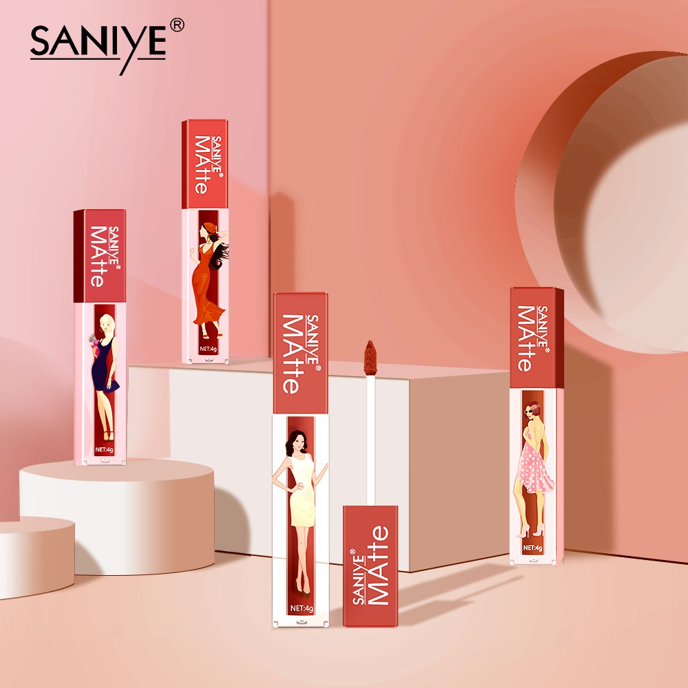 Son Môi Tint Mềm Mại Dưỡng Ẩm Chống Nước SANIYE L1180 4g