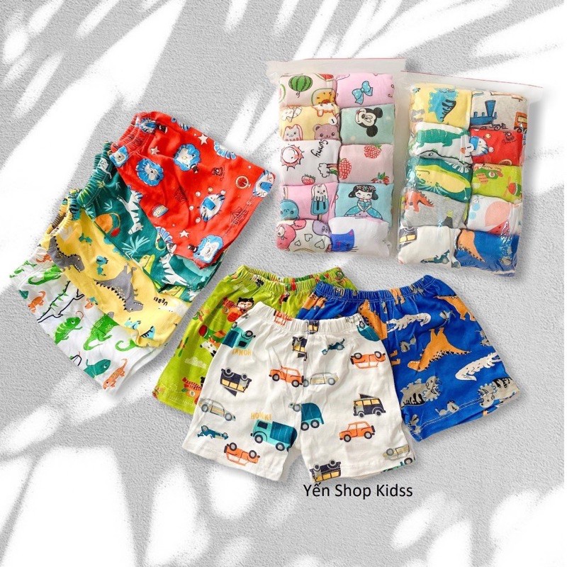 [Sét 10] Quần Đùi Bozip Cho Bé ( 8-17kg)(1432 ) Shop Yến Shop Kidss