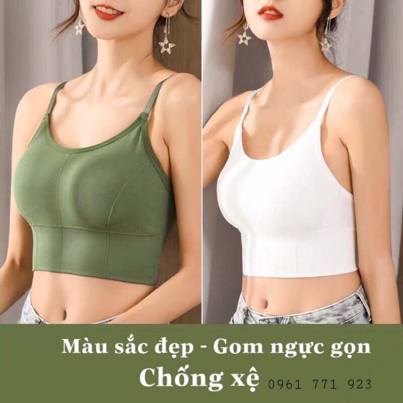 ÁO TẬP GYM, YOGA, THỂ THAO CHẠY BỘ GIÁ RẺ CHẤT ĐẸP cotton có mút ngực 2 dây khoét lưng sâu bản to màu trắng đen xanh