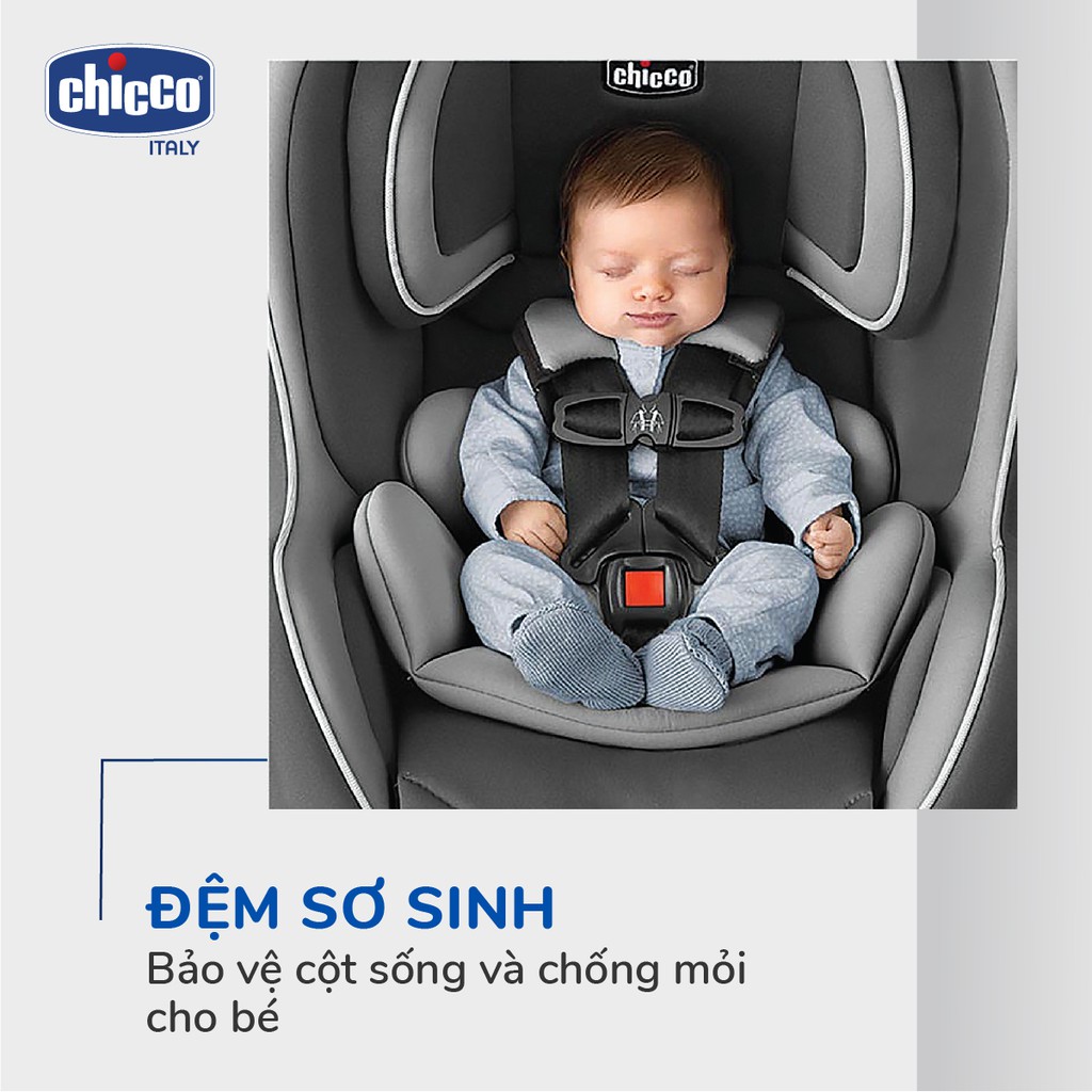 [Mã MKBC13 giảm 80k đơn 1 triệu] Ghế ngồi ô tô từ sơ sinh Chicco NextFit Zip Đen Carbon