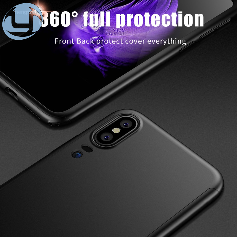 Ốp Điện Thoại Pc Cứng Kèm Kính Cường Lực Bảo Vệ 360 Độ Cho Huawei Nova 2i 3 3i 7i 5t 7 7se