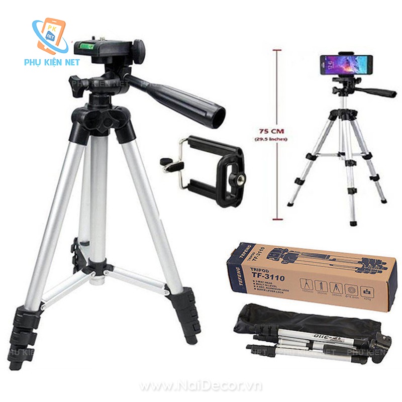 Gậy 3 chân Tripod TF 3120 mẫu mới 2018 [Tặng kèm kẹp đt và bao đựng]